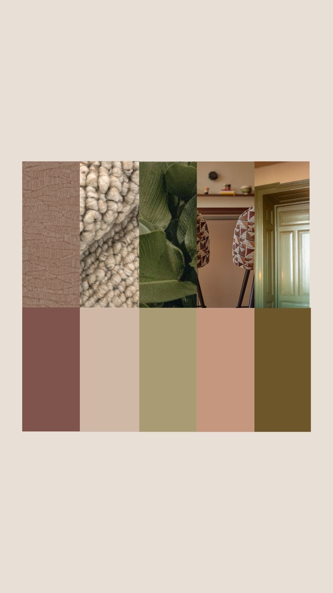 Moodboard met materiaalstalen voor interieurproject Moerkapelle